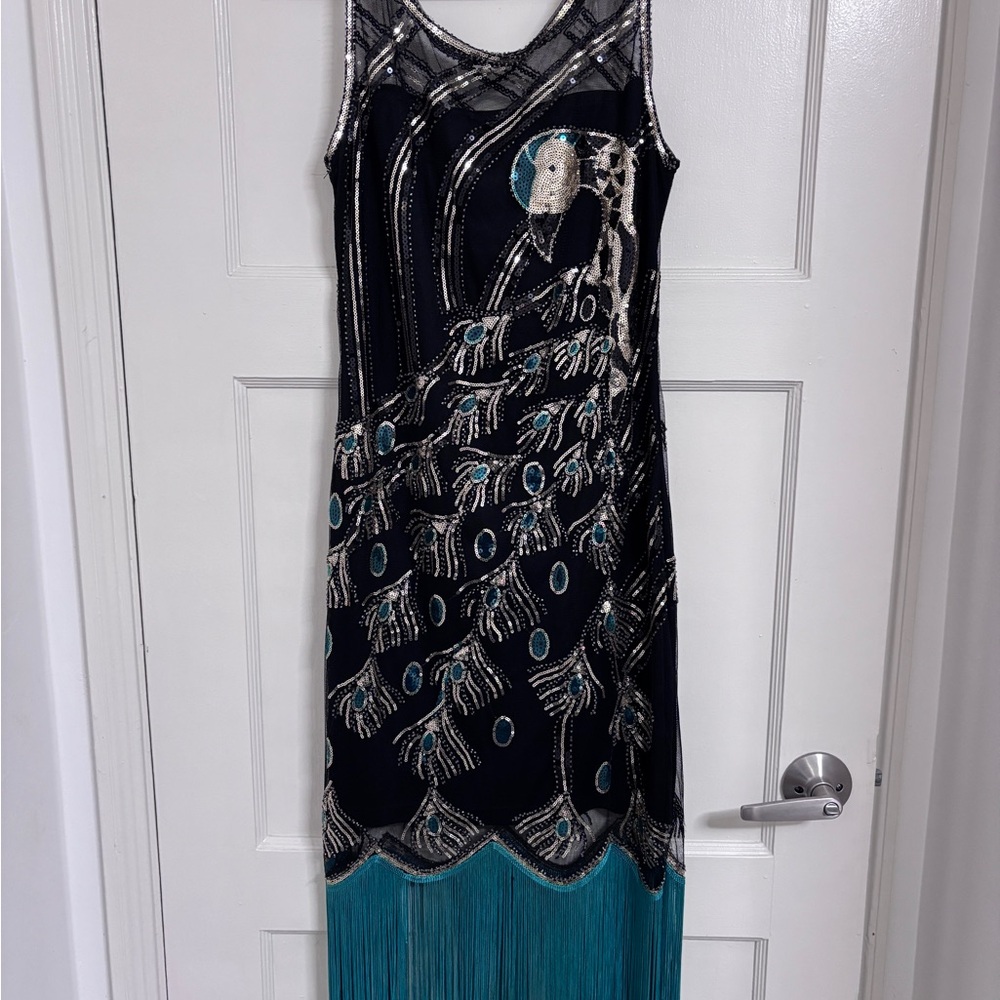 Roaring 20’s Fringe Peacock Dress